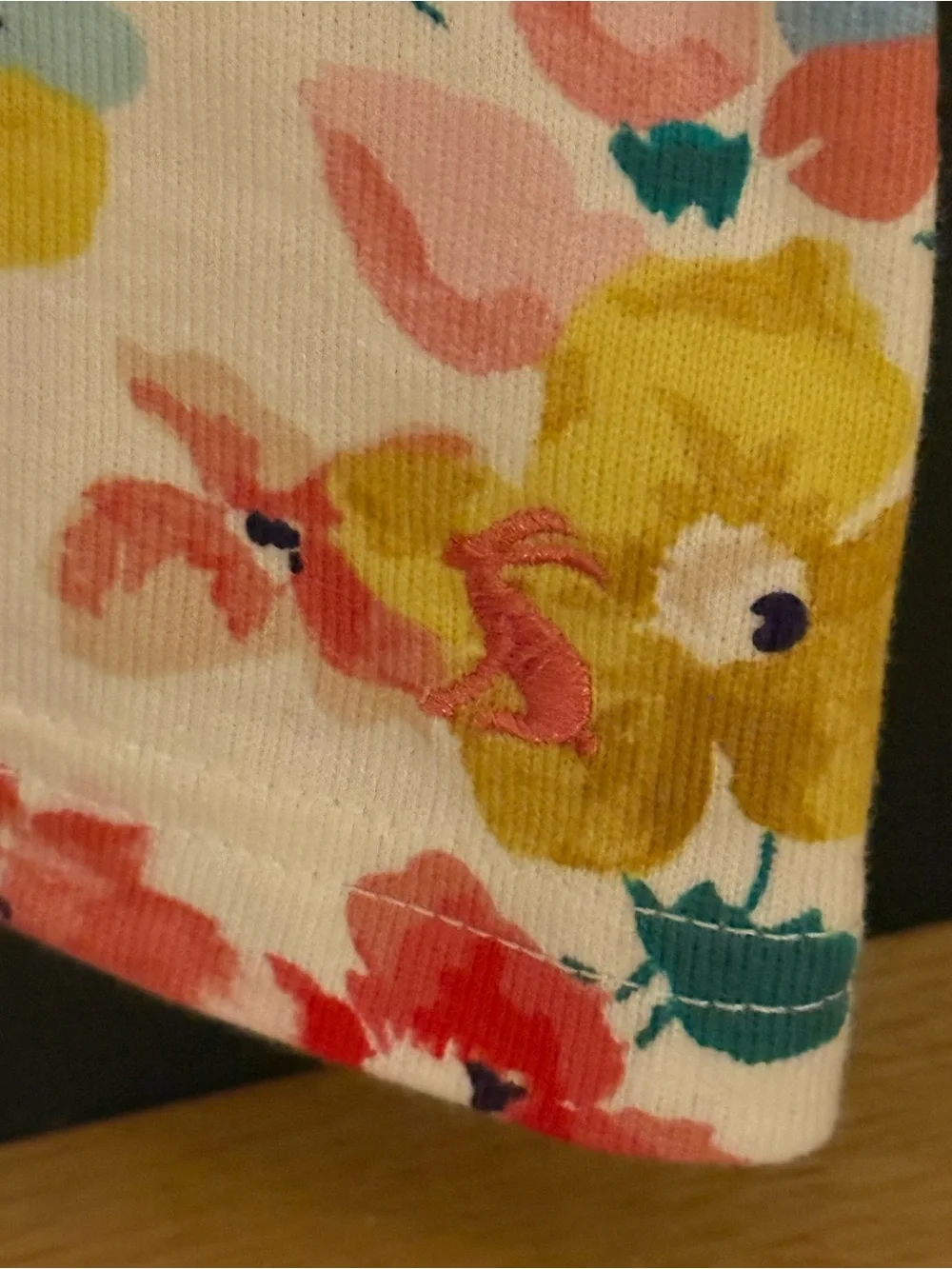 🌺 Joules Riviera Floral Chalk White Cotton Shift Dress - Size 12 - Picture 16 of 16